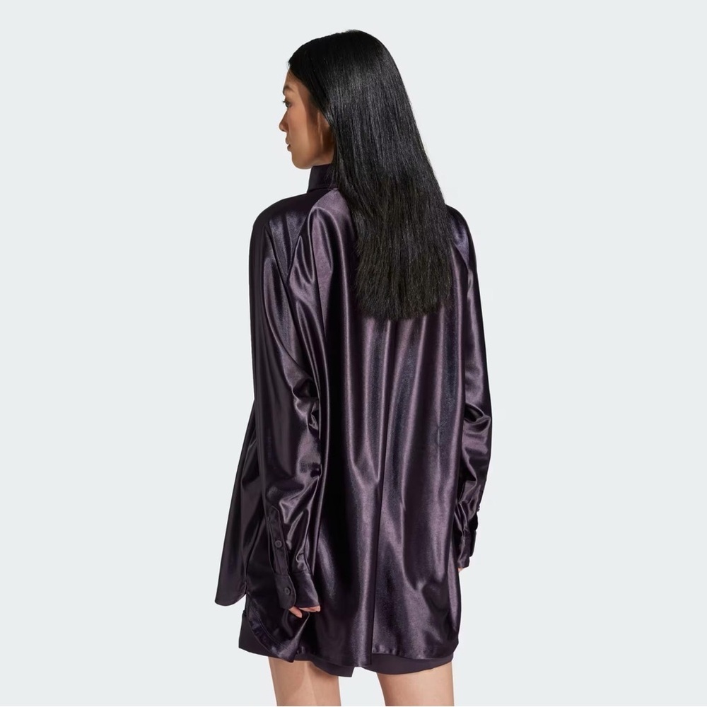 Adidas special edition satin oversized button up shirt - Picture 4 of 7